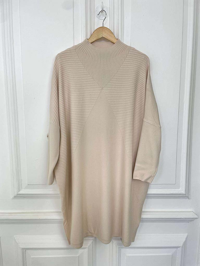 Eb&Ive Palmer Oversize Knit Tunic - Ecru