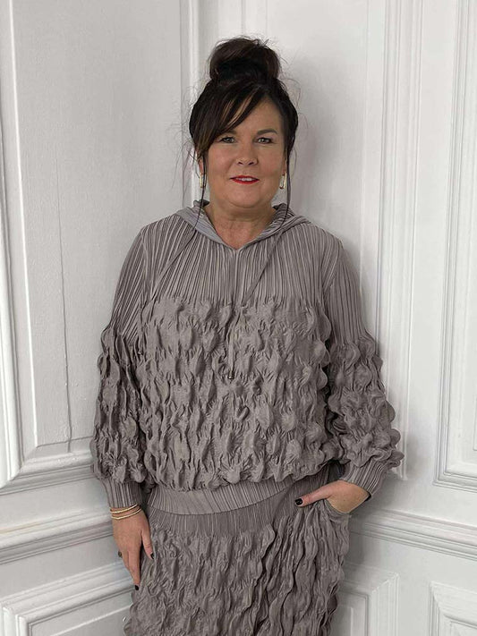 Malissa J Bubble Hoodie - Mushroom