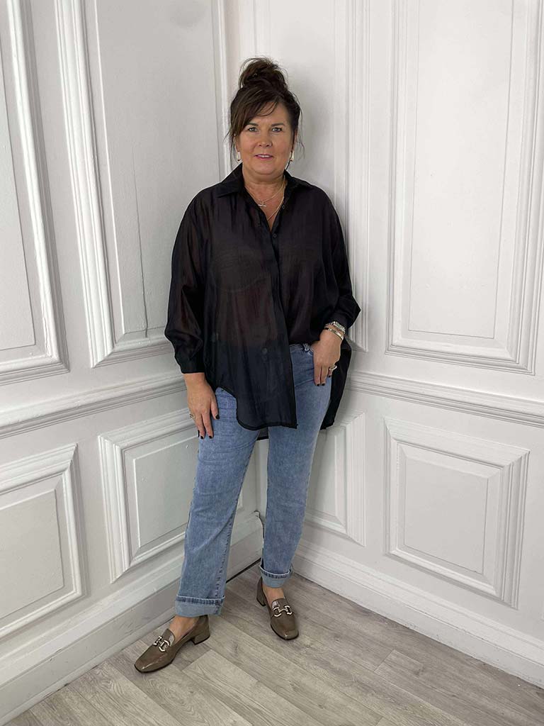 Sheer Classic Shirt - Black