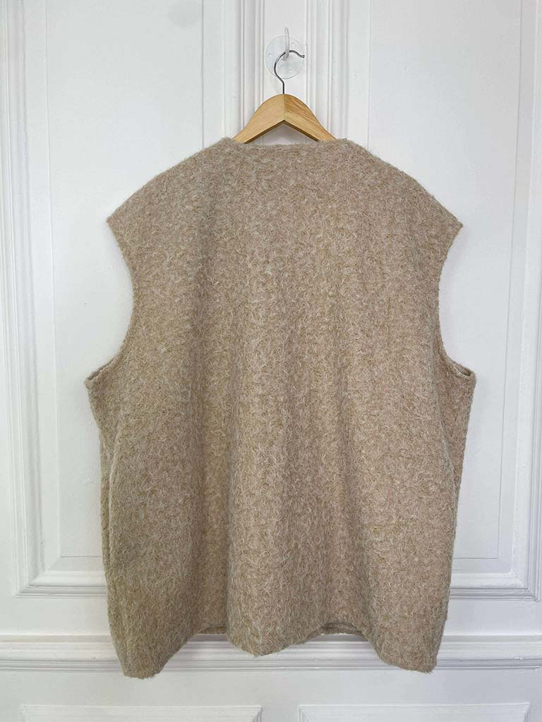 Boucle Waistcoat - Stone