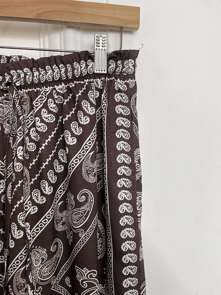Paisley Palazzos - Espresso