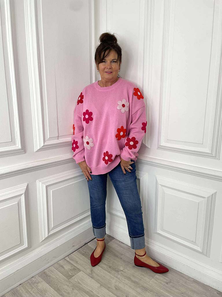 Haven Delphi Jumper - Chilli & Pink