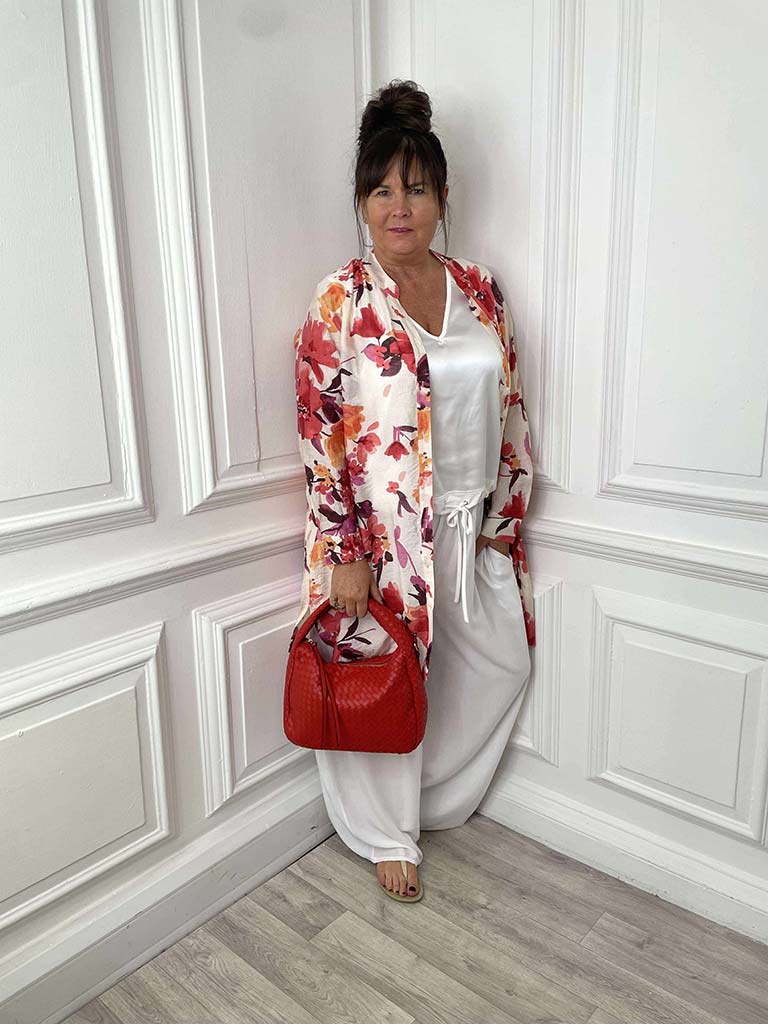 Watercolour Floral Shirt Tunic