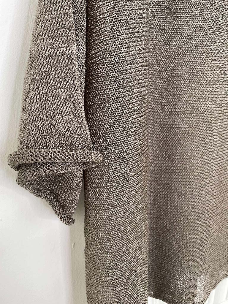 Boxy Fine Knit - Mocha