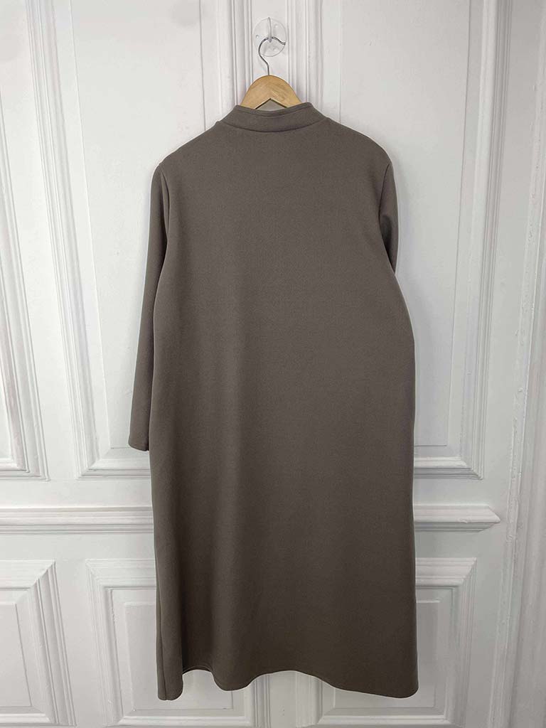 A-Line Overcoat - Taupe