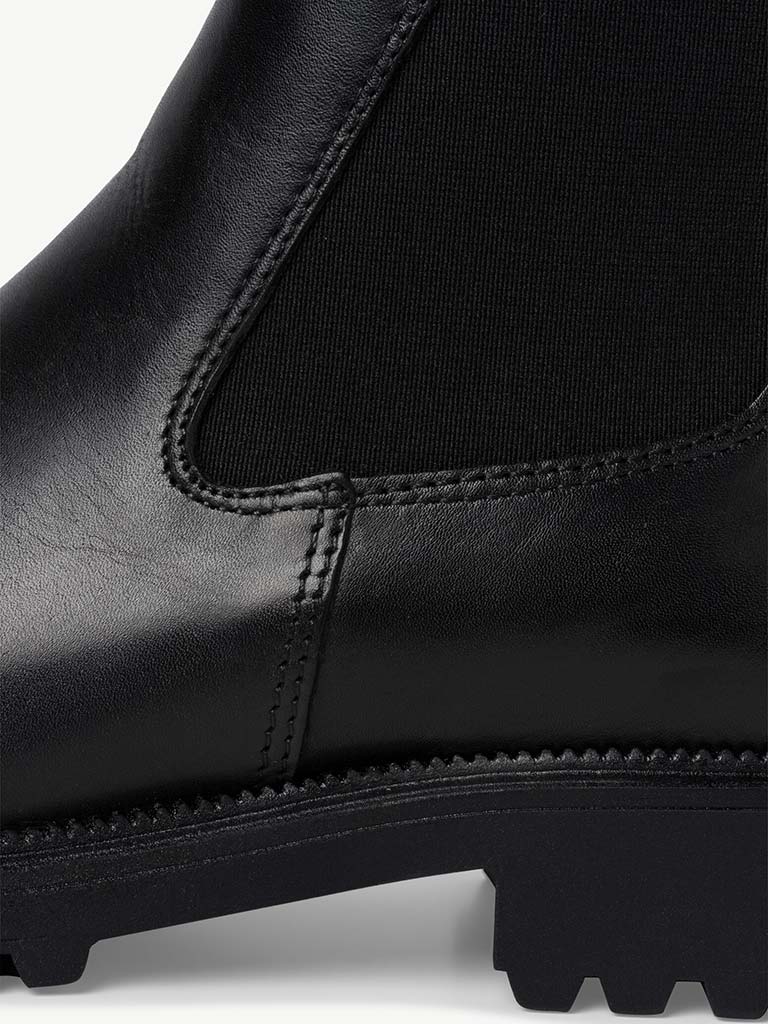 Tamaris Leather Chelsea Boots - Black