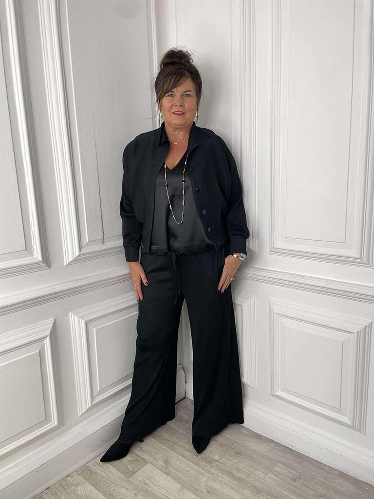 Malissa J Plissé Trousers - Black