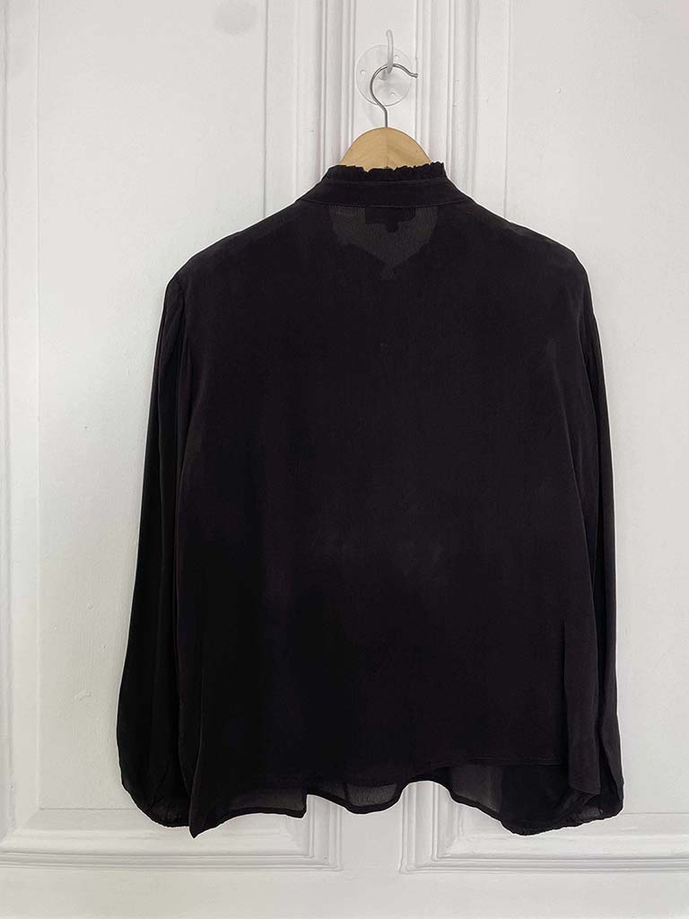 Rose Pearl Blouse - Black