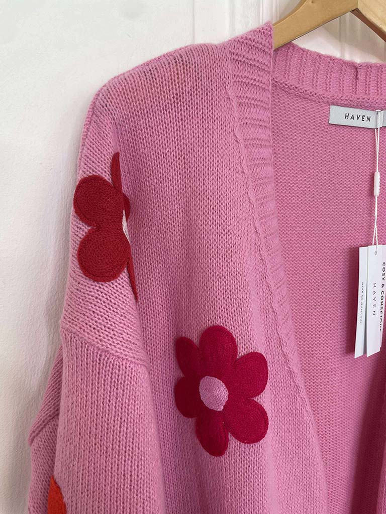 Haven Delphi Cardigan - Chilli & Pink