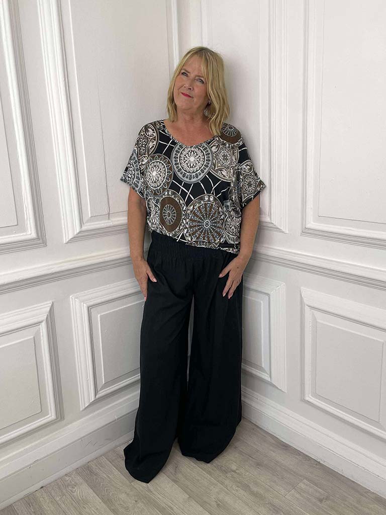 Malissa J Rococo Tee - Brown