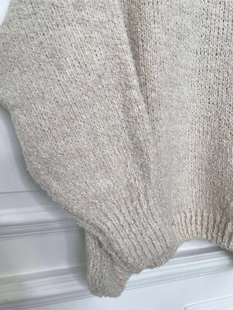 Oversized Teddy Knit - Ecru