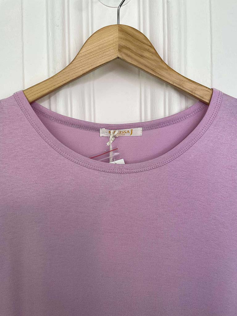 Malissa J Studded Sleeve Tee - Lavender