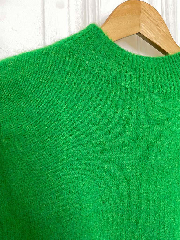 High Neck Short Sleeve Knit - Clover