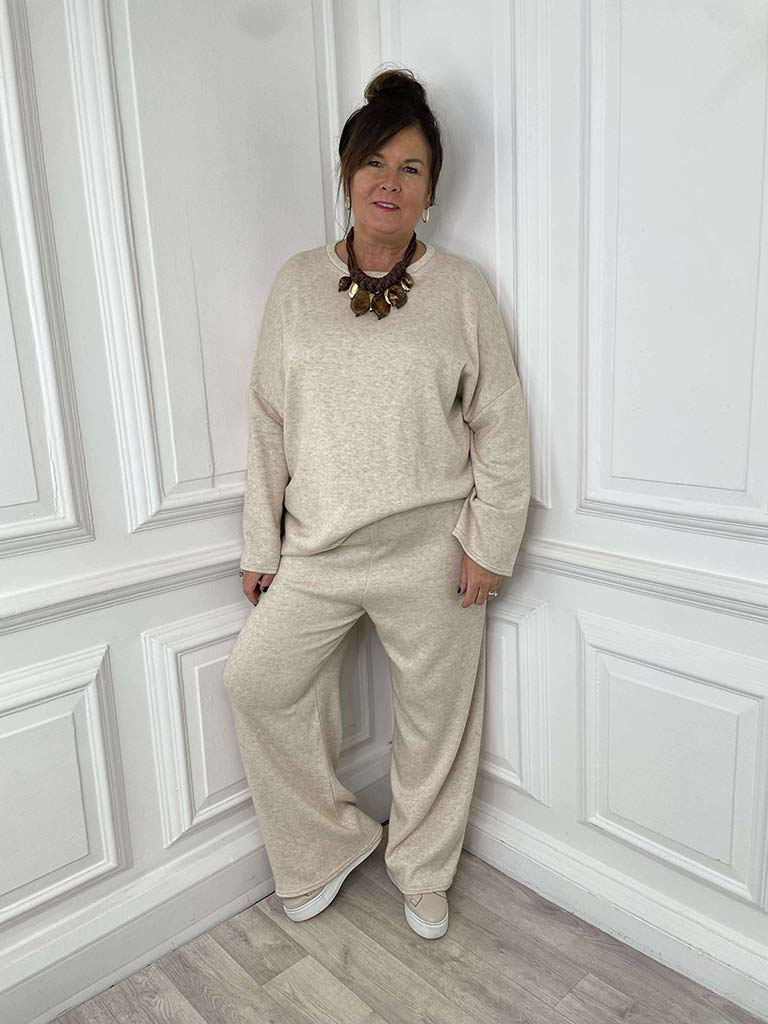 Supersoft Lounge Co-ord - Stone