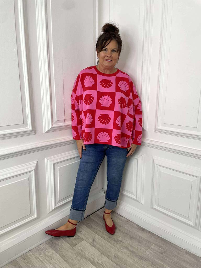Haven Maui Jumper - Chilli & Pink