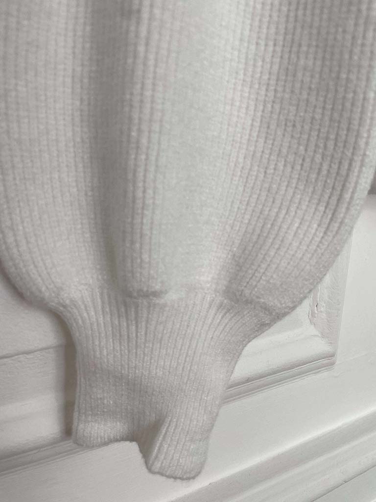 Polo Neck Knit - Winter White