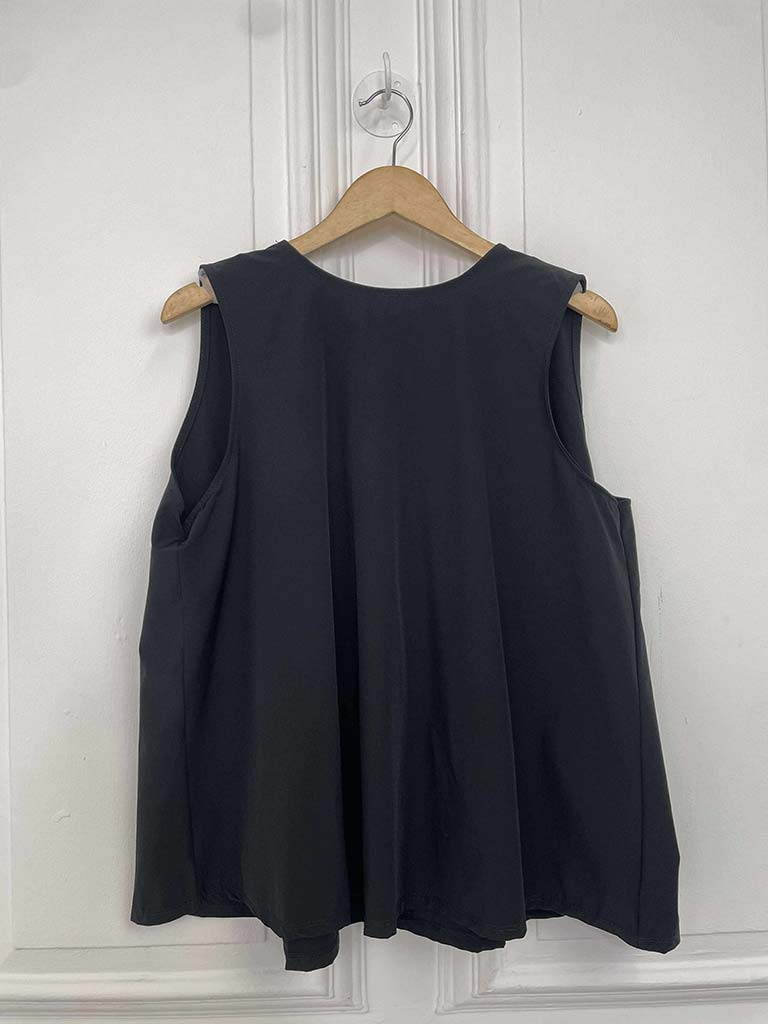 Tie Back Swing Vest - Black