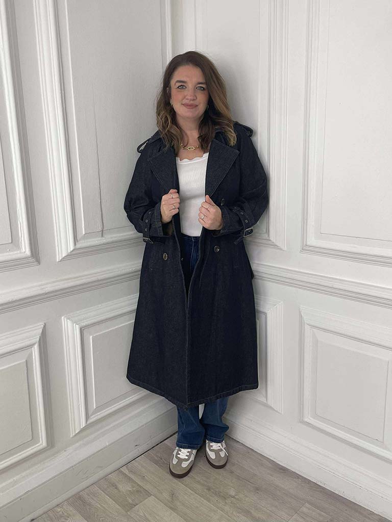Denim Trench Coat
