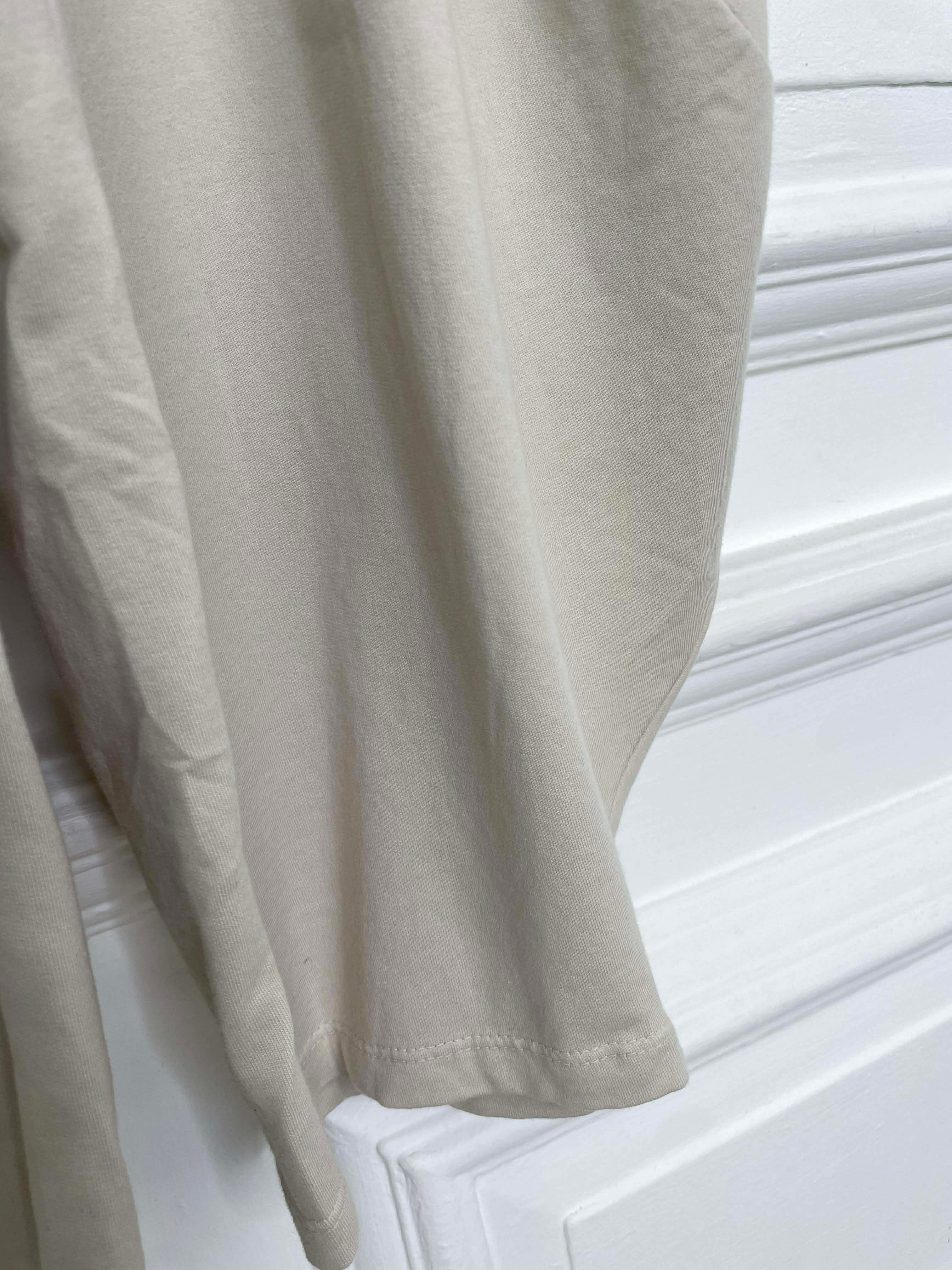 Cotton Jersey Cocoon Trousers - Stone