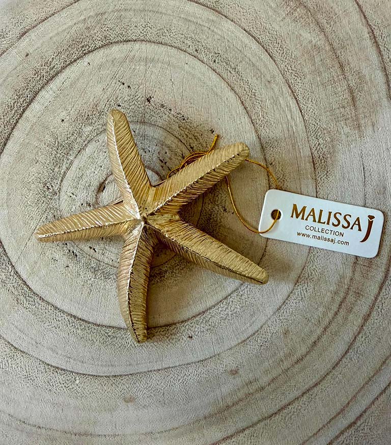 Malissa J Gold Starfish Brooch