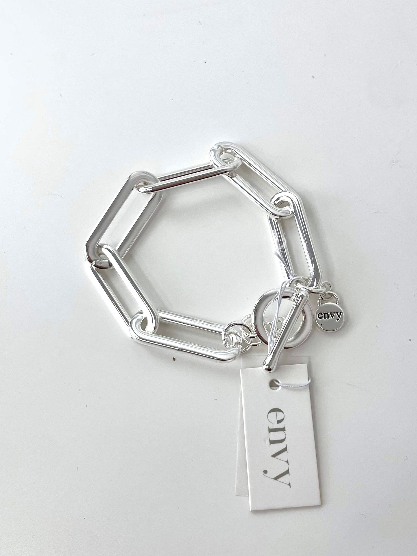 Envy Chunky Chain Link Bracelet- Silver