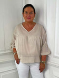 Cotton Smock Top - Stone
