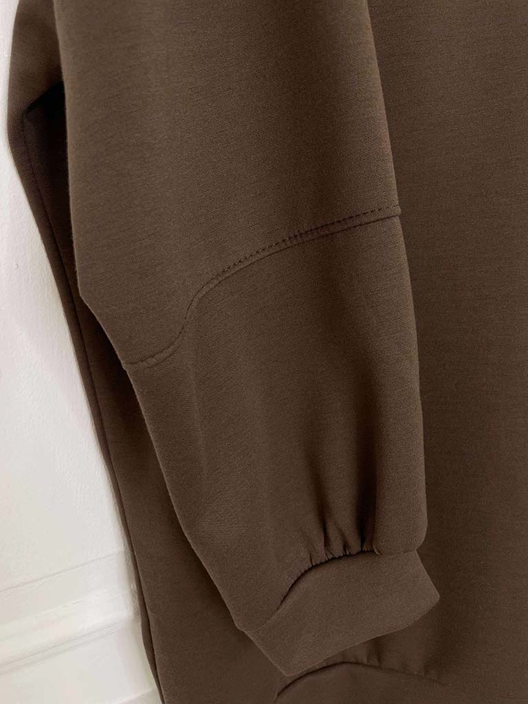 Oversized Scuba Hoodie - Chocolate