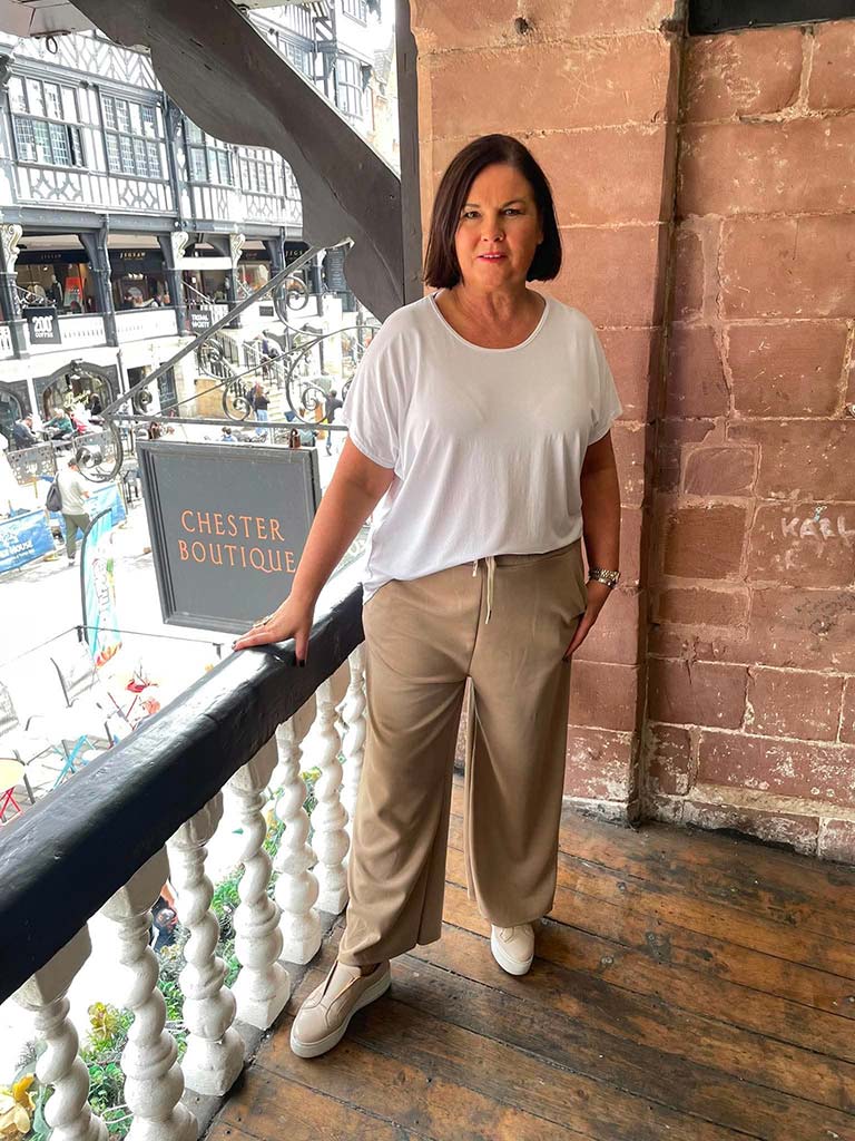 Sports Luxe Joggers - Sand