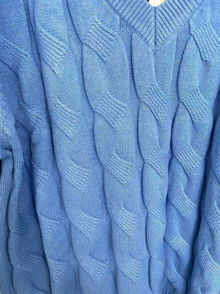 Malissa J Cable Knit - Blue