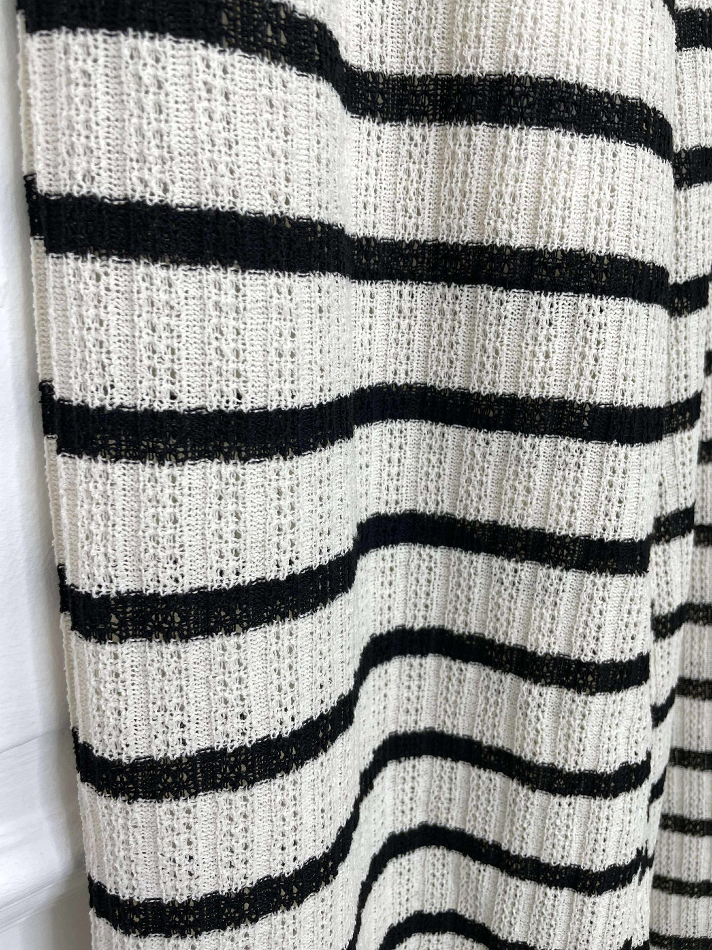Monochrome Stripe Knit Trousers
