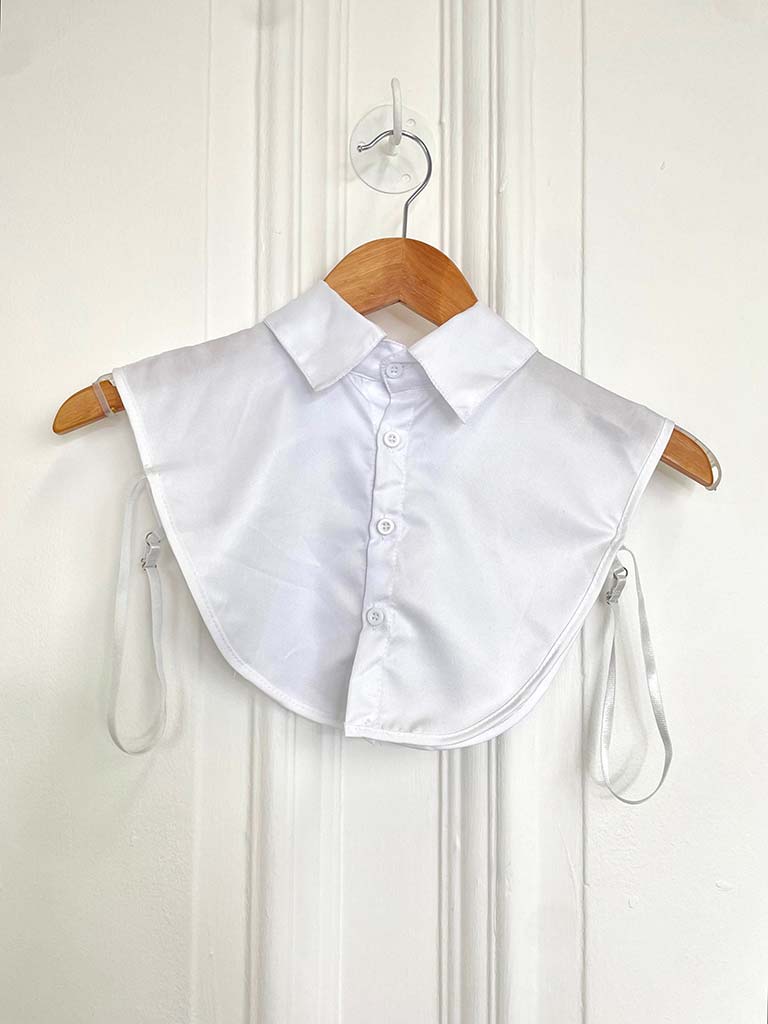 Detachable False Shirt Collar  - White