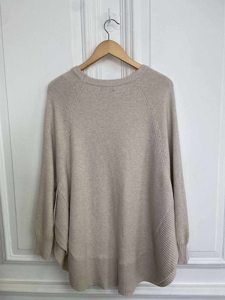 Scooped Pocket Knit - Stone