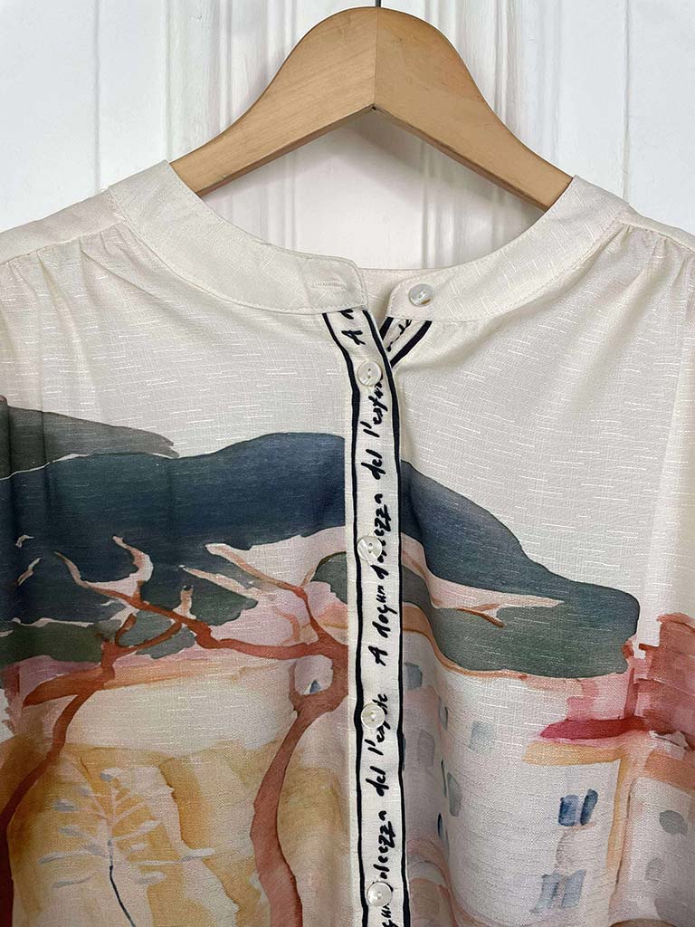 Positano Smock Blouse - Ivory