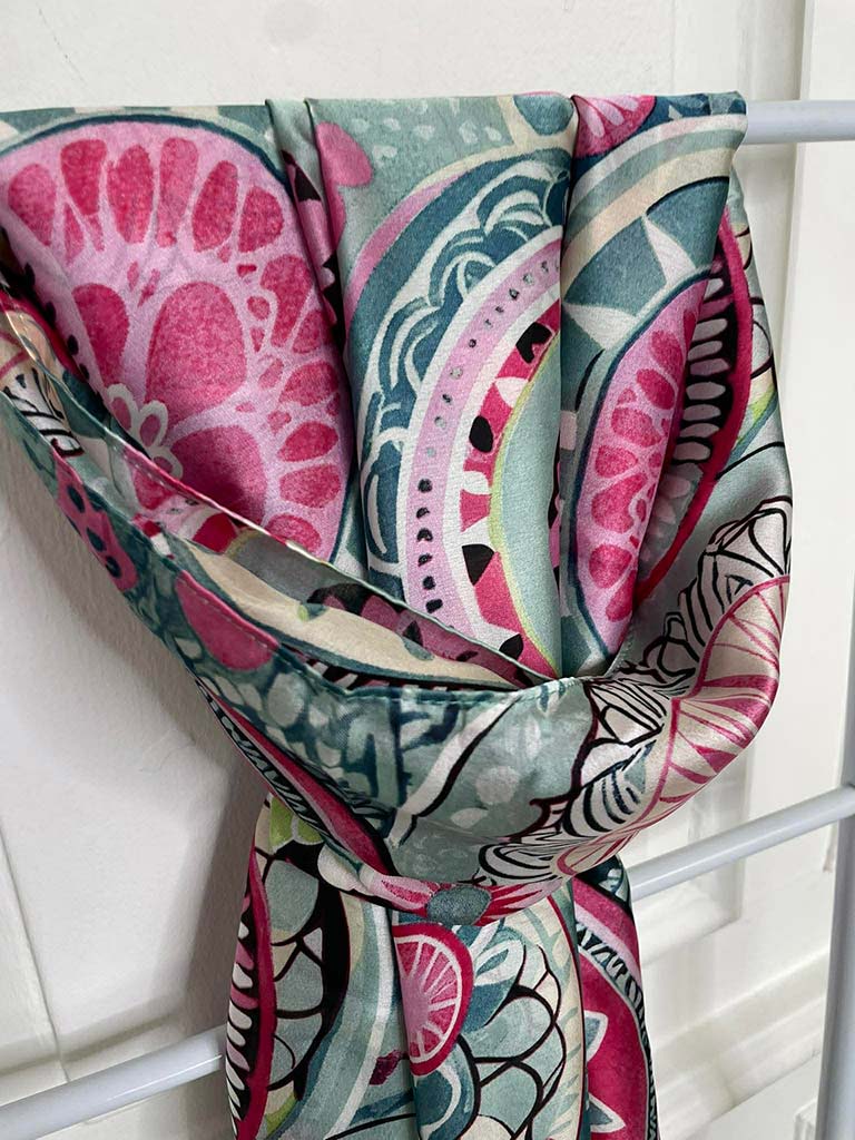 Malissa J Tile Scarf - Aqua