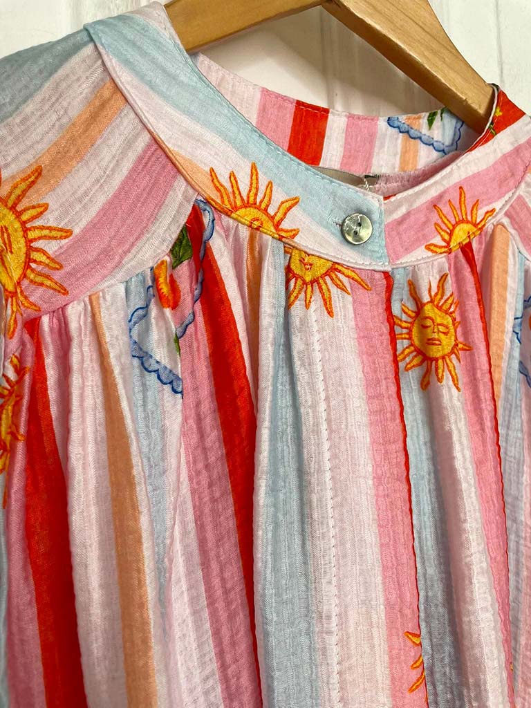 Summer Fiesta Sleeveless Blouse