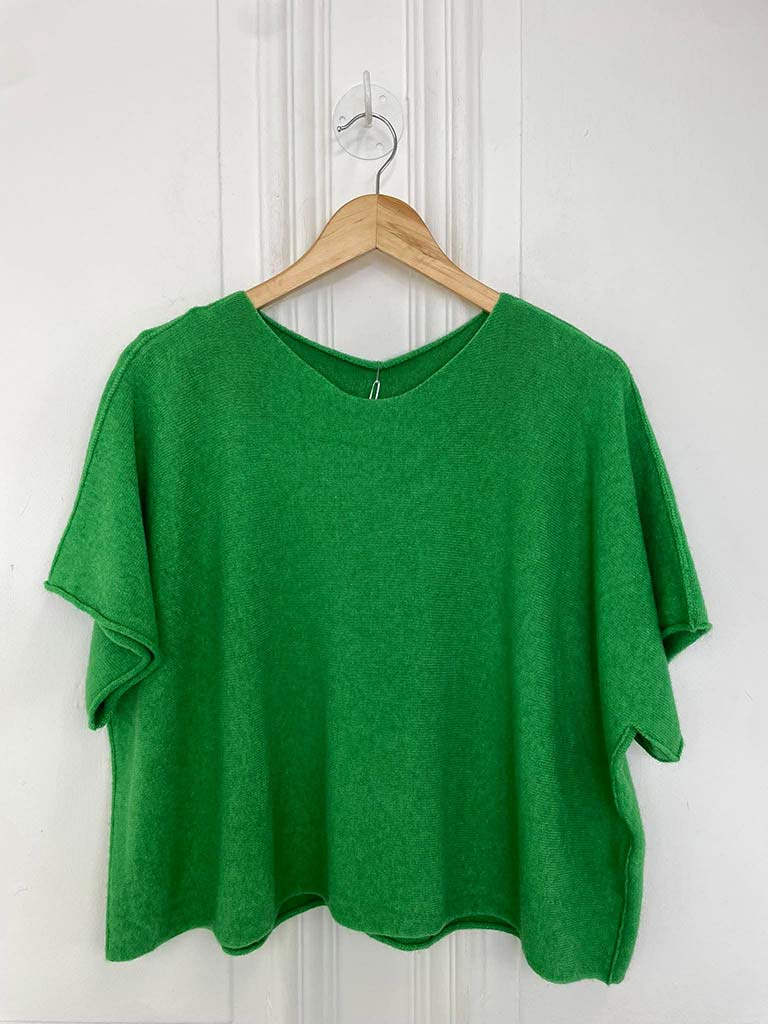 Boxy Drop Shoulder Knit - Clover