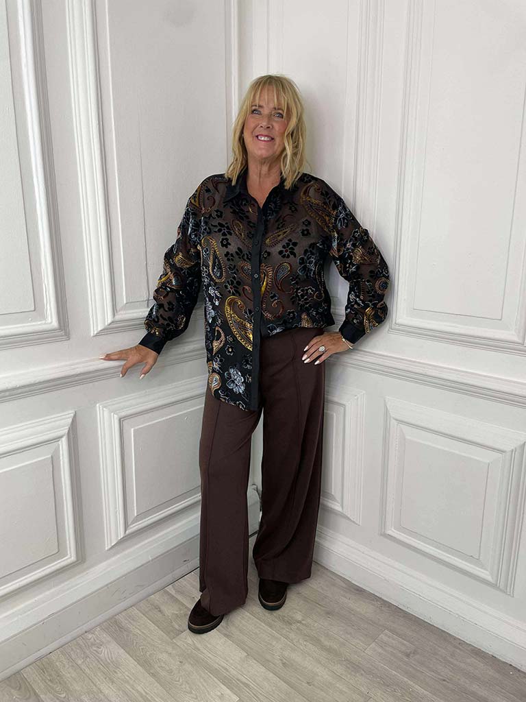 Devoré Paisley Shirt