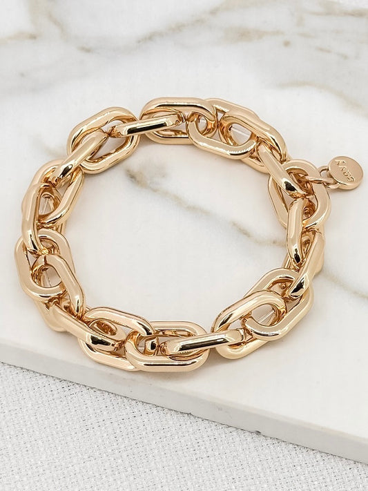 Envy Chunky Chain Link Bracelet - Gold