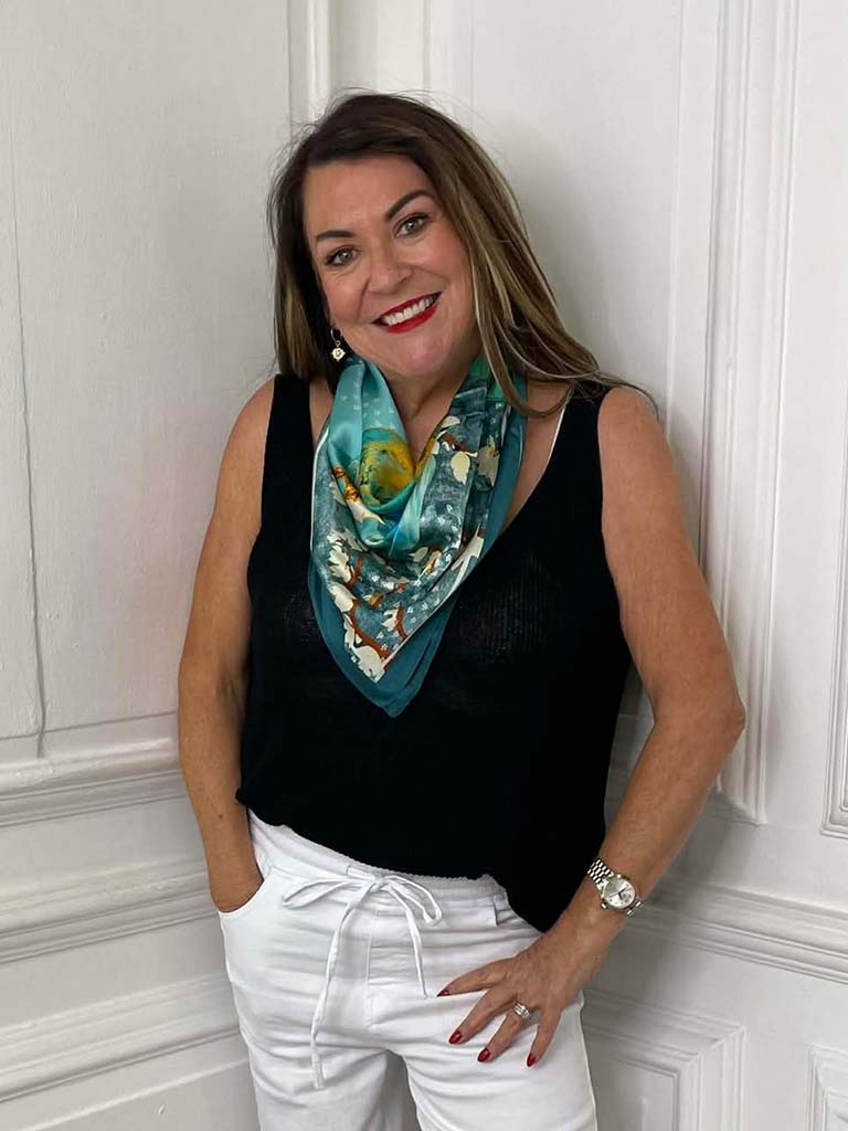 Silk Feel Neckerchief - Landscape