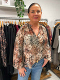 Malissa J Vintage Print Blouse