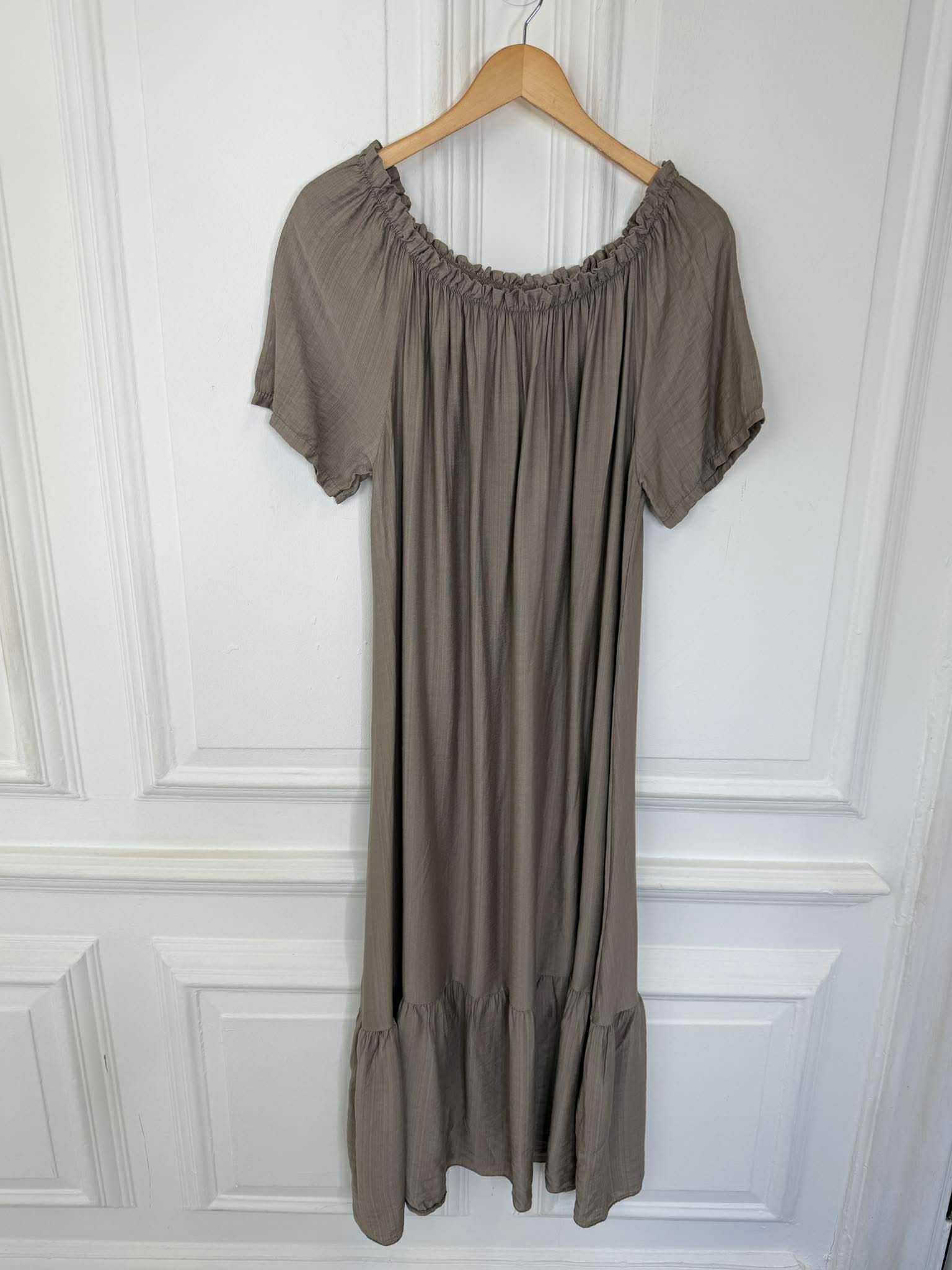 Bardot Maxi Dress - Mocha
