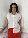 Cap Sleeve Shirt - Soft White
