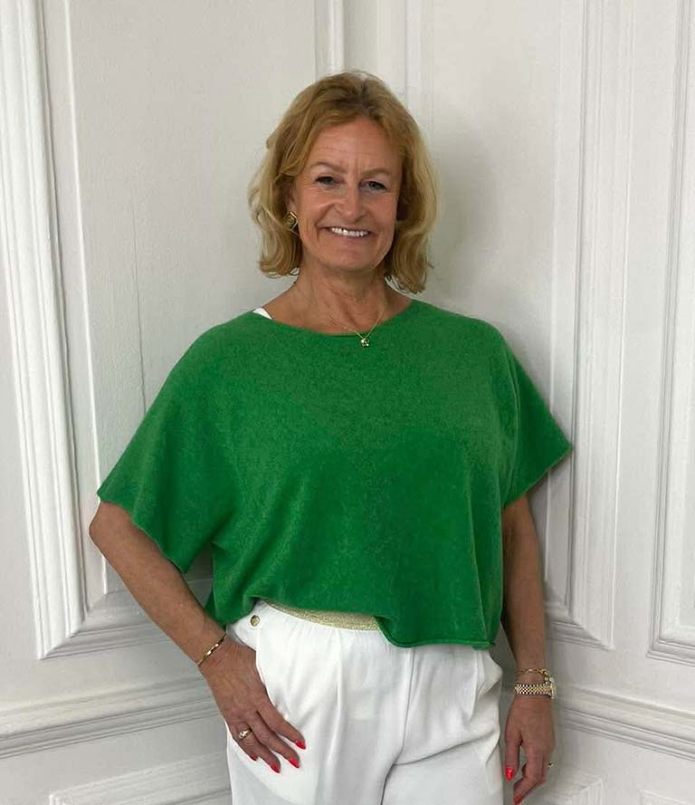 Boxy Drop Shoulder Knit - Clover