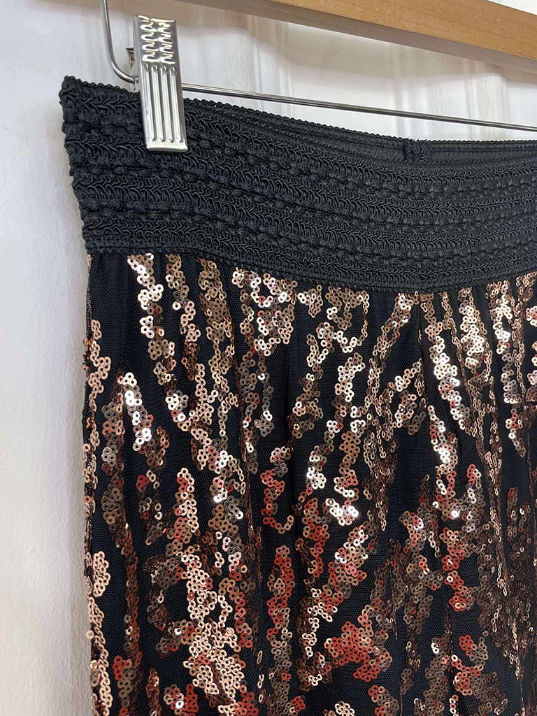 Malissa J Bronze Sequin Trousers