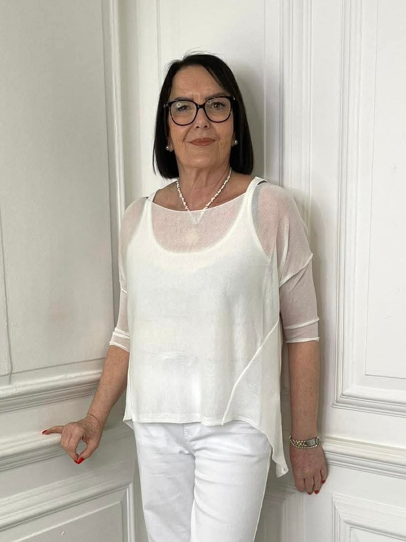 Fine Knit - White