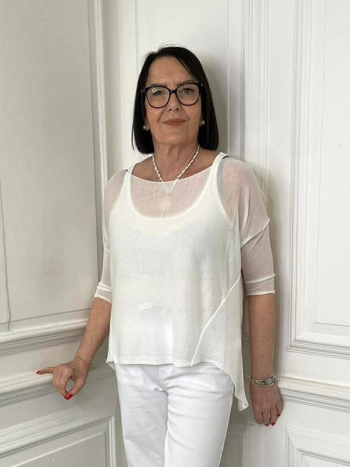 Italian Fine Knit - White