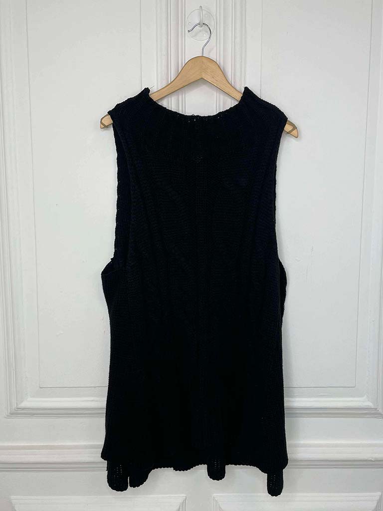 Cable Tank Knit - Black