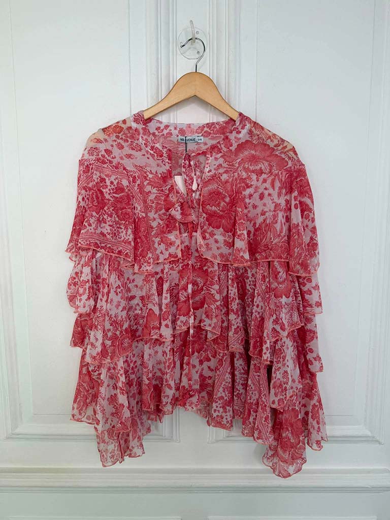 Layered Frill Blouse - Bloom