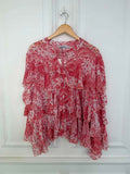 Layered Frill Blouse - Bloom