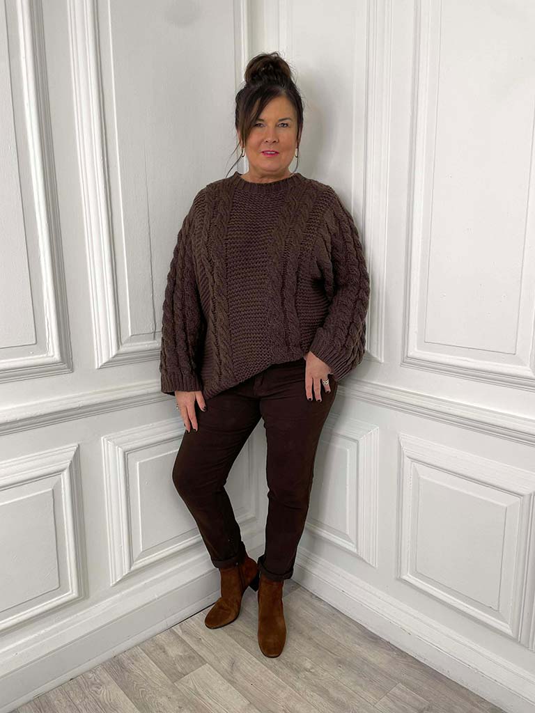 G-Smack Tapered Stretchy Jeans - Chocolate